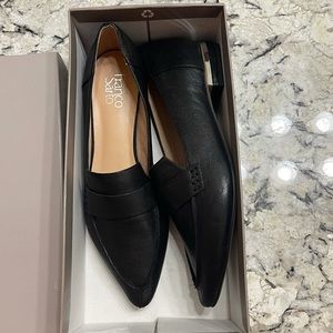 NIB Franco Sarto Sansa Black Leather Loafer Size 11